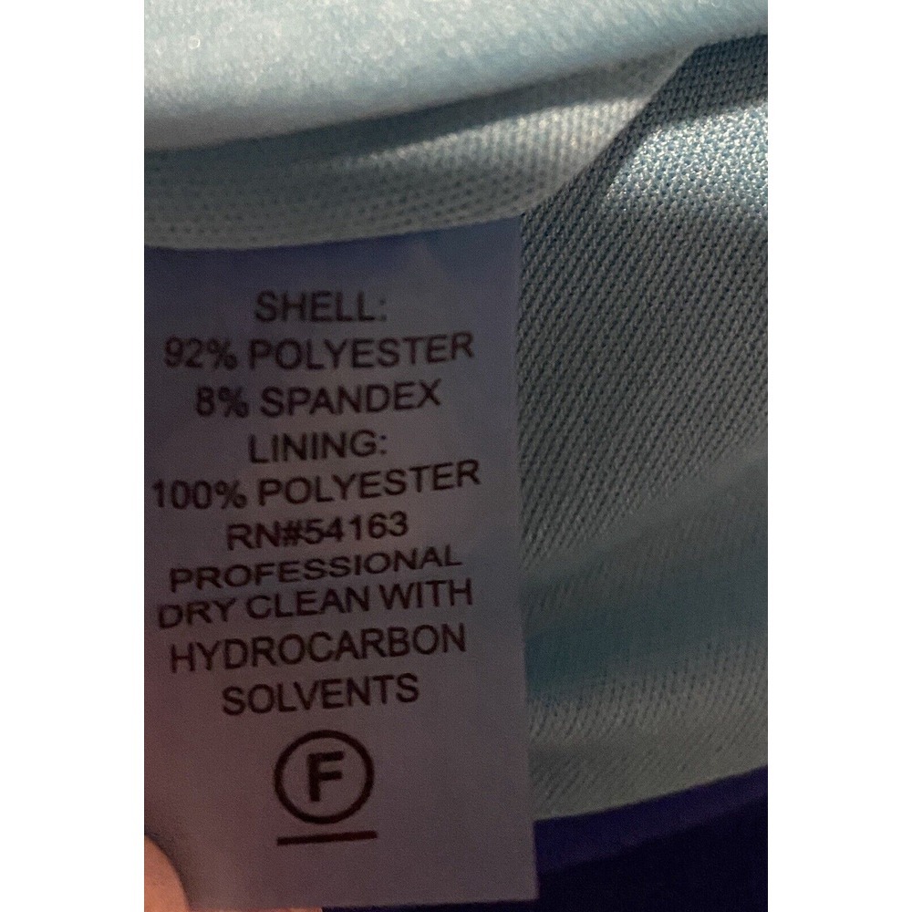 Calvin Klein Women's Royal Blue Side Ruched Cap Sleeve Sheath Dress Size 4 - Picture 4 of 5